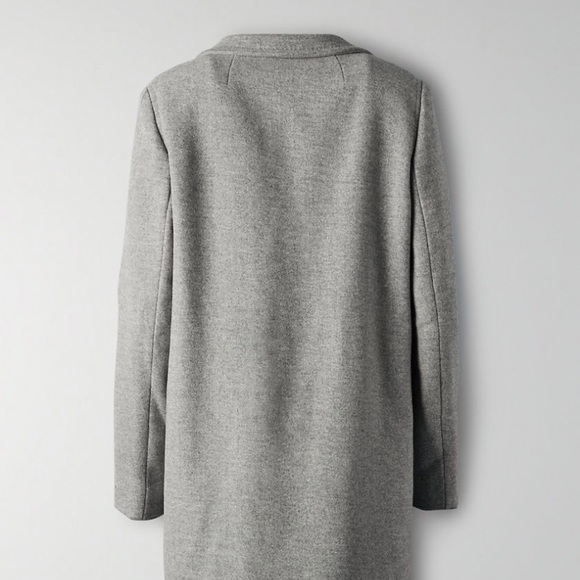 Aritzia Stedman Wool Coat Grey Size Small - Picture 5 of 10